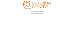 Desktop Screenshot of criterioncreative.com