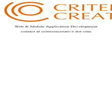 Tablet Screenshot of criterioncreative.com